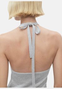 Mango MARIETA - Top - silver-coloured
