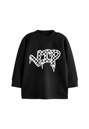 GRAFFITI REGULAR FIT - Långärmad tröja - black