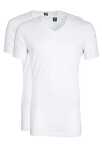 Suitable SUITABLE V-AUSSCHNITT VIBAMBO BAMBOO 2-PACK. - T-shirt basic - white