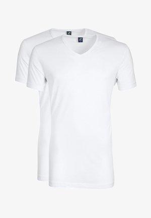 Suitable SUITABLE V-AUSSCHNITT VIBAMBO BAMBOO 2-PACK. - T-shirt basic - white
