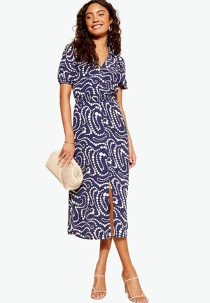Friends Like These COLLAR SHIRRED WAIST  - Denné šaty - blue