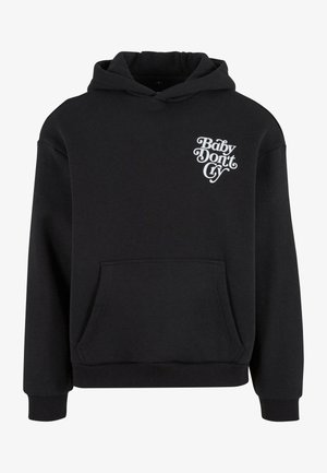 Upscale by Mister Tee, DON‘T CRY FLUFFY - Kapuutsiga pusa - black