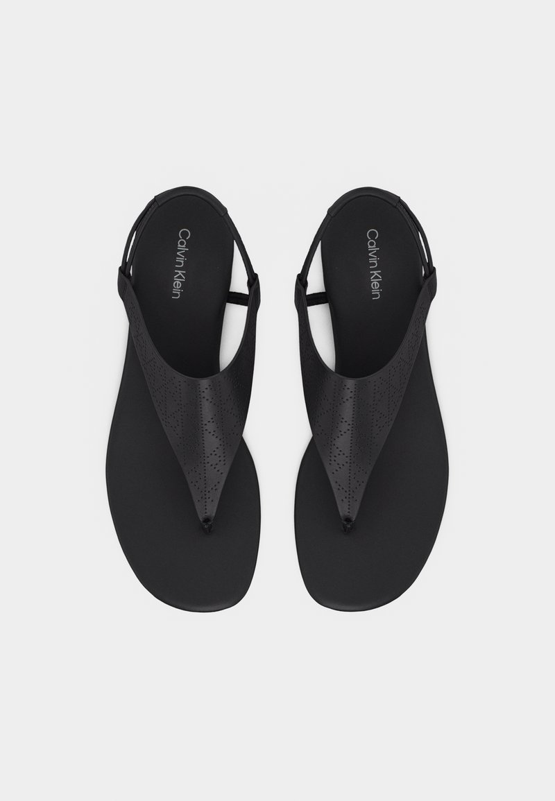 Calvin Klein T-bar sandals - triple black mono/black  display picture 2