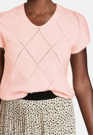 T-shirt basic - mottled pink