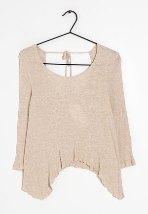 T-shirt à manches longues - beige