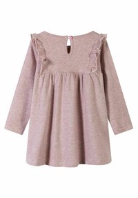 MINOTI LONG SLEEVE WITH FRILL DETAIL - Abito in maglia - pink/grey