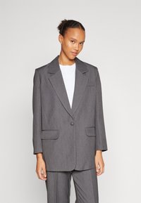 ONLY - ONLHATTIE - Blazer - dark grey melange Miniatyrbilde 1