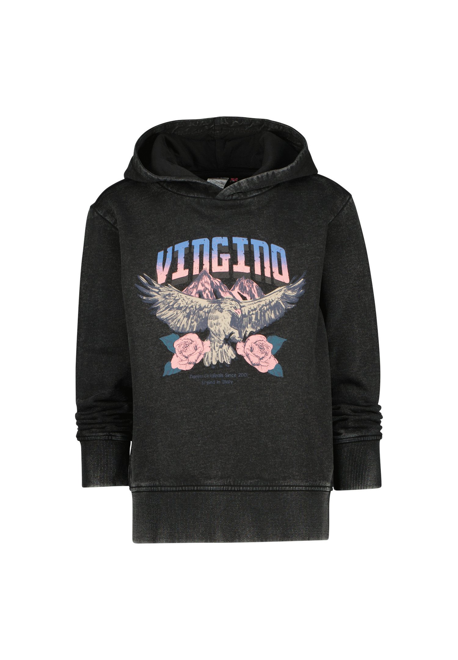 Vingino NATALI - Hoodie - washed black/gemêleerd zwart - Zalando.nl
