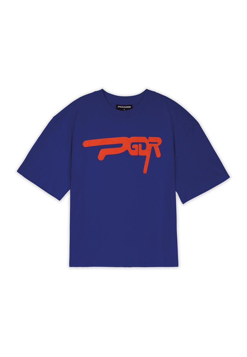 Pegador T-shirt print koningsblauw