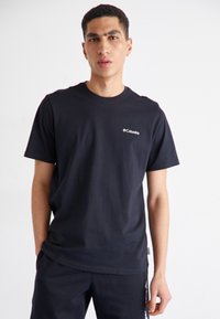 Columbia - EXPLORERS CANYON BACK TEE - Majica kratkih rukava s printom - black Minijatura 1