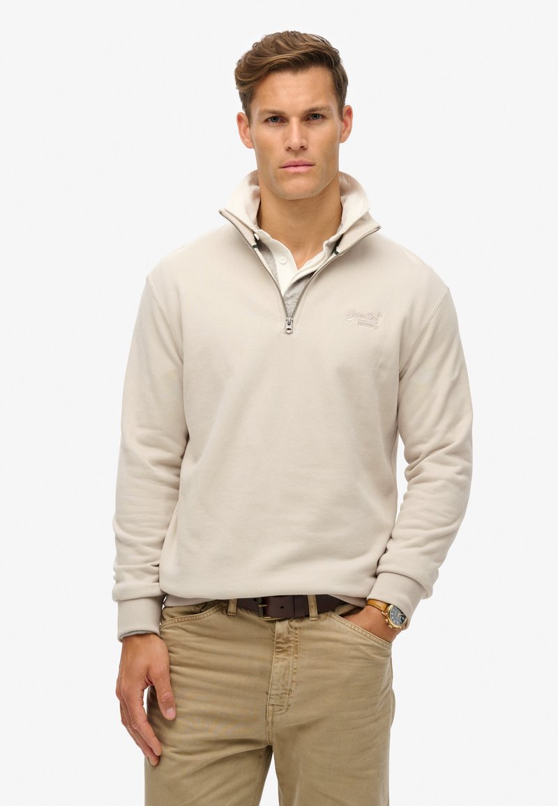 Superdry & Co ESSENTIAL LOGO - Sudadera - light stone beige