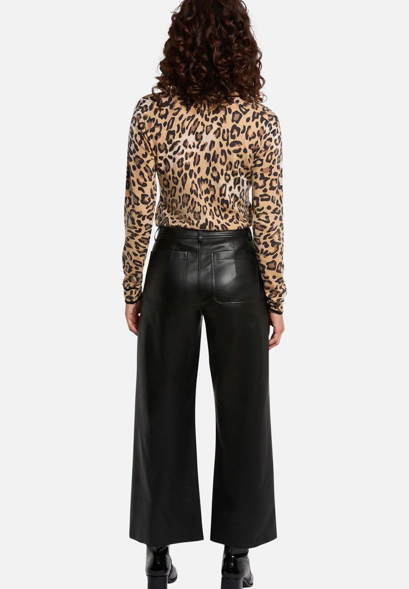 Haut/gilet Femme Imprimé Léopard Est - Taille M, Mélange Coton/lin, Sans Manches, Neuf Sans étiquettes