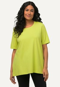 Ulla Popken RUNDHALSAUSSCHNITT - T-shirt basic - light green