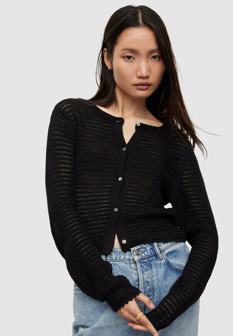 AllSaints Kofta - black/svart - Zalando.se