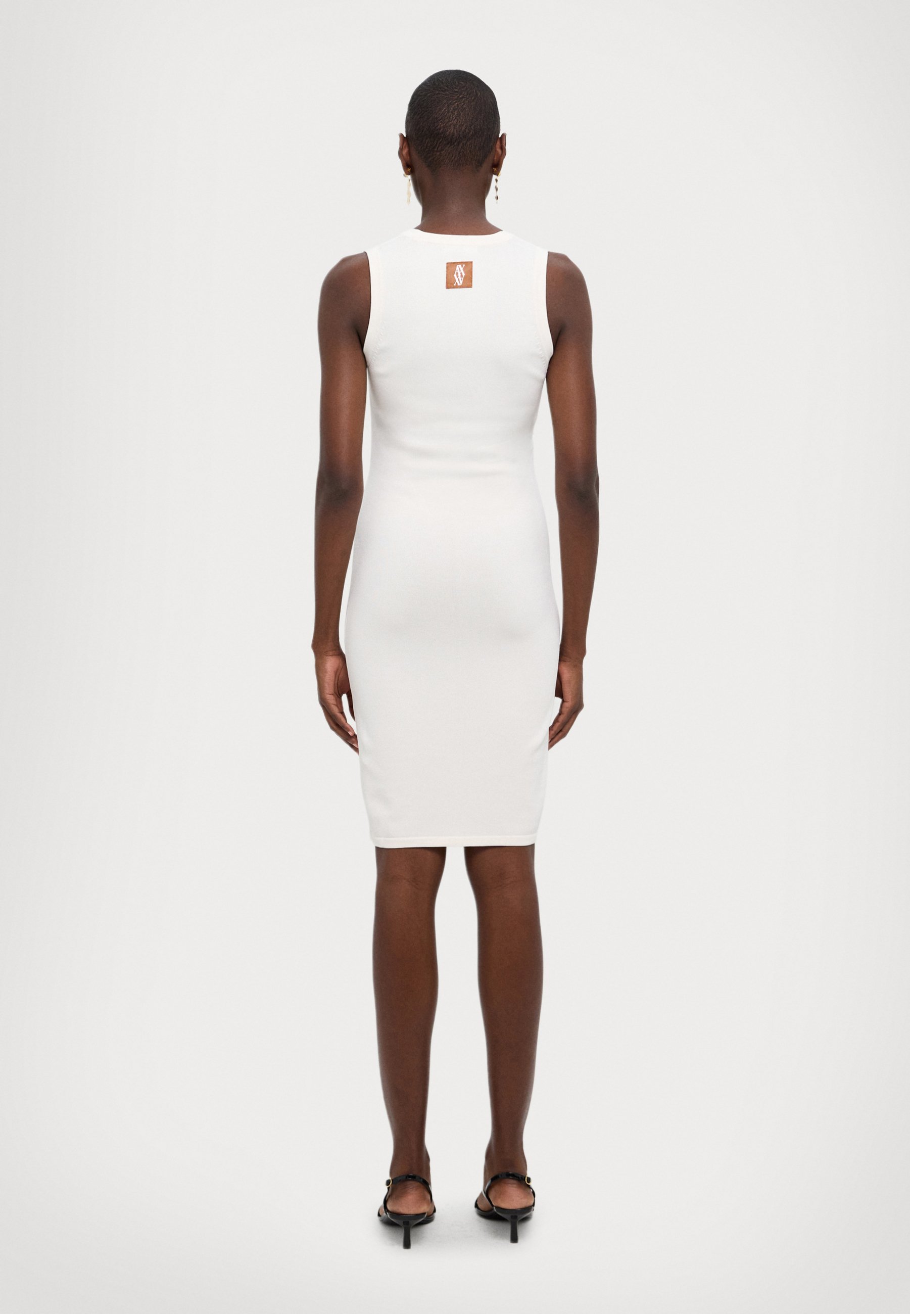 Armani Exchange VESTITO - Jersey dress - off white/off-white