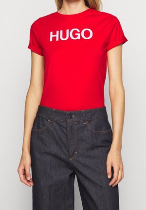 T-shirt med print - pink