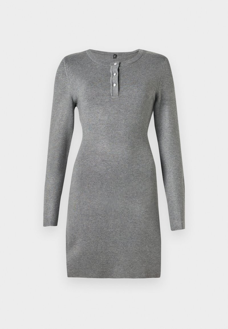 Only Gebreide jurk grijs gemêleerd Only Gebreide jurk grijs gemêleerd