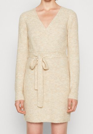 Gebreide jurk - beige