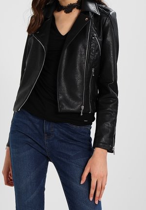 Kunstlederjacke - black