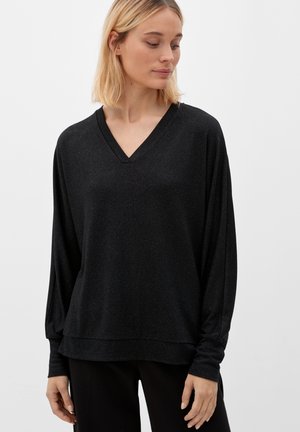 LONGSLEEVE V-AUSSCHNITT - Jumper - schwarz