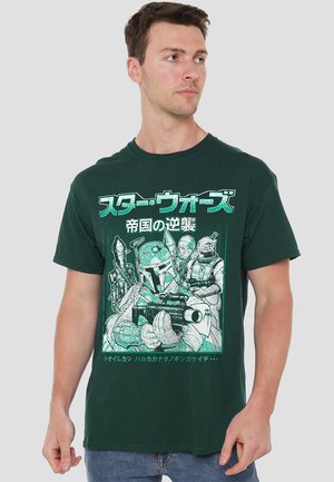 STAR WARS MANGA BOBA FETT BOUNTY HUNTER - Print T-shirt - dark green