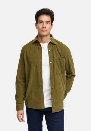 LANGARM INNEMOTO - Button down-skjorte - dark olive