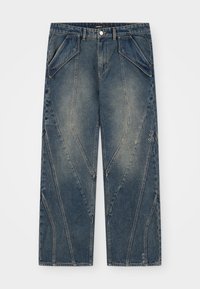 CUT BLUE DENIM UNISEX - Calças de ganga de corte relaxado - blue