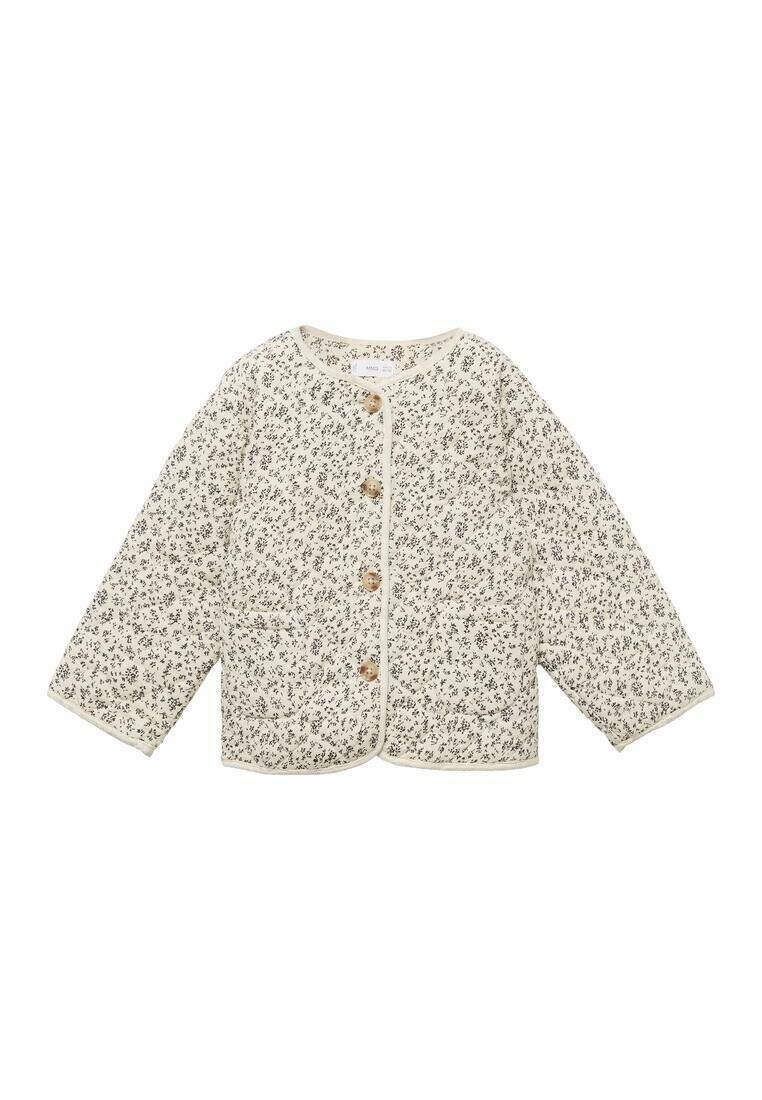 Mango Kids Chaqueta de entretiempo off-white/crema