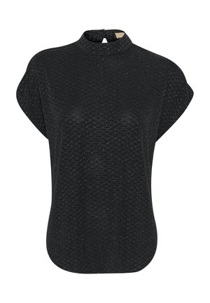 CUTAZ - Bluză - black silver