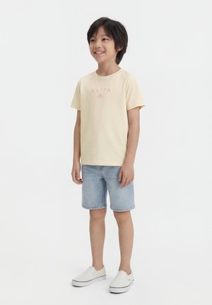 Kappa LOGO SAMMO UNISEX - Camiseta estampada - off-white