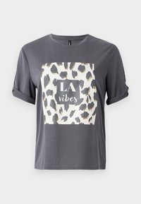ONLFREE LIFE CREATE BOX  - T-shirt imprimé - blackened pearl