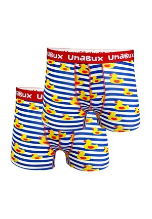 Unabux 2-PACK - Kurze Boxershorts - blau weiß