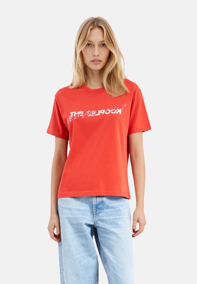 The Kooples Camiseta estampada - red
