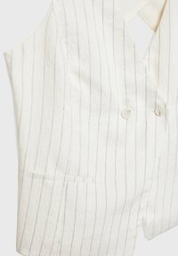Stradivarius STRIPED ASYMMETRIC - Weste - white