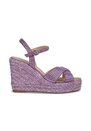 Sandali con plateau - morado