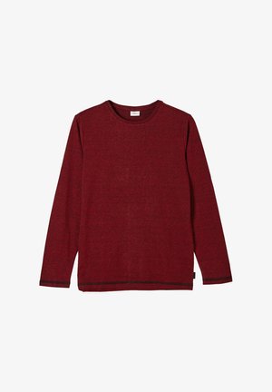 Maglietta a manica lunga - dark red melange