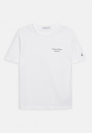 STACK LOGO TEE - Print T-shirt - bright white