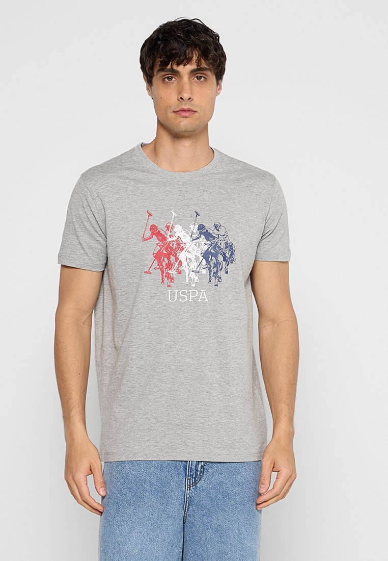 U.S. Polo Assn. T-shirt print grijs