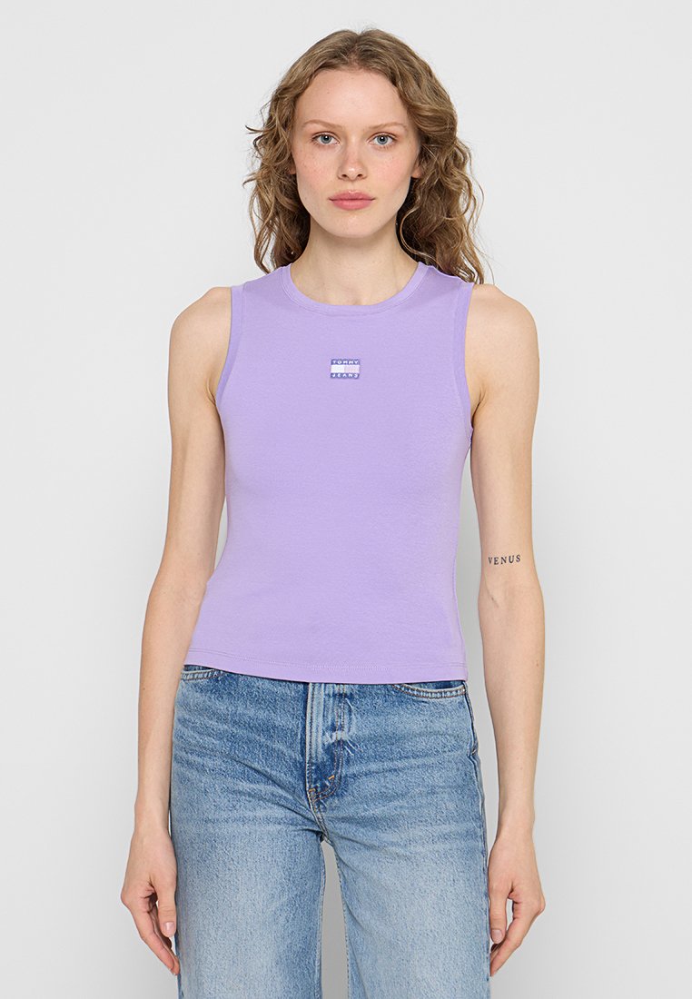 Tommy Jeans Top paars Tommy Jeans Top paars