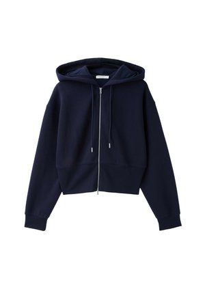 Stradivarius, ZIP-UP HOODED SWEATSHIRT - Sweat zippé - dark blue