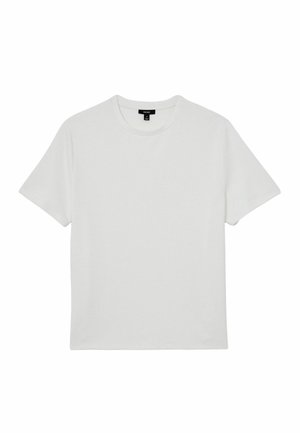 Reiss, REGULAR FIT - COLE TEXTURED MODERN-FIT CREW-NECK T-SHIRT - T-shirts basic - white