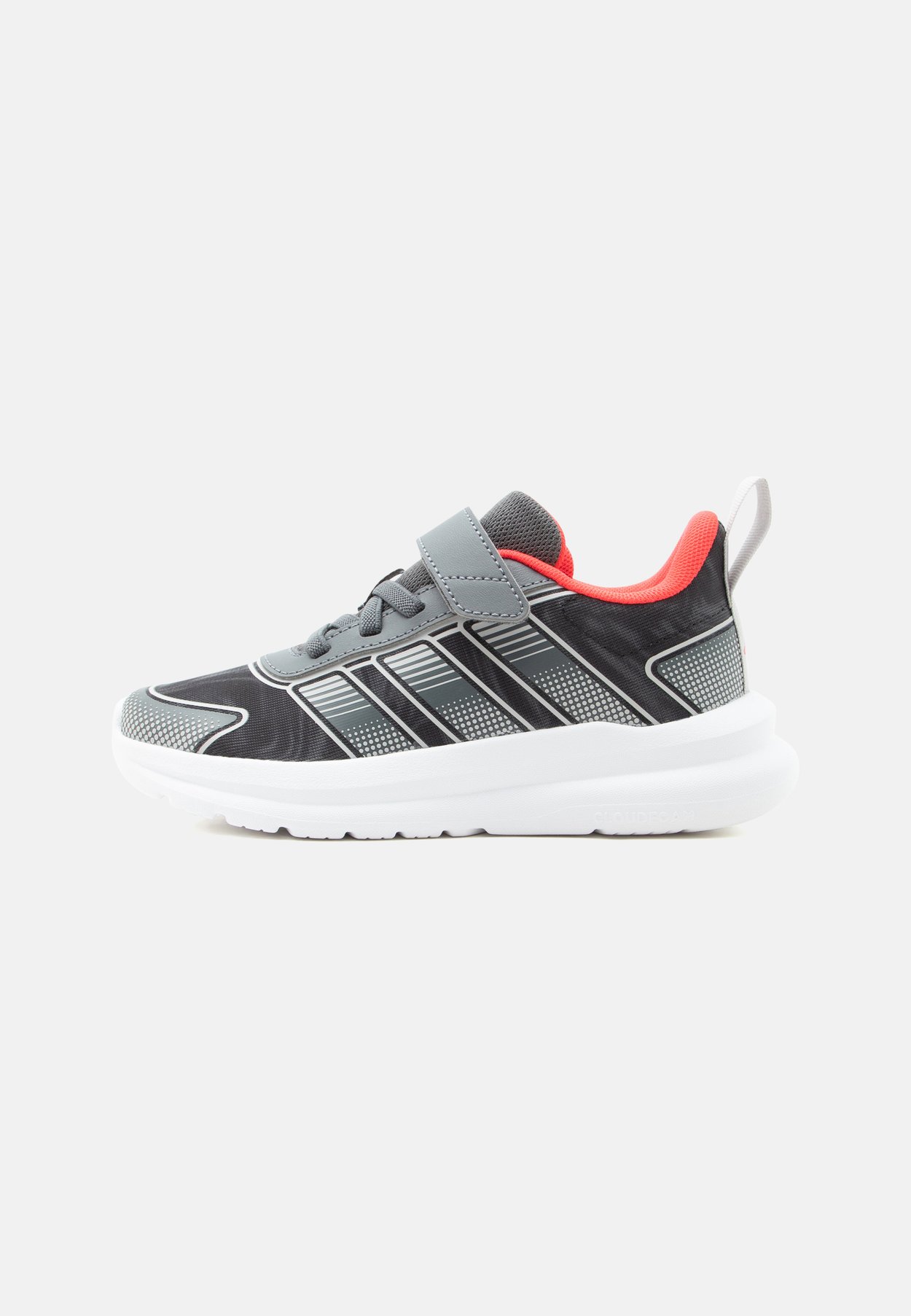 adidas TENSAUR RUN 4.0 UNISEX - Road running shoes - grey five/grey two/lucid red