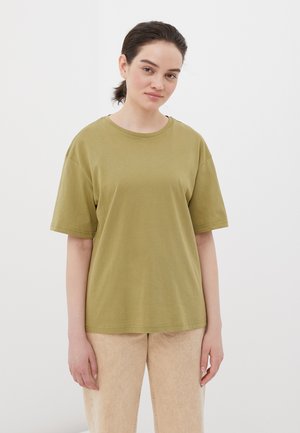 Finn Flare, Basic T-shirt - dark green