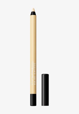 Crayon eyeliner beige MAC Kajal Excess avec capuchon noir retiré, présenté sur fond blanc.