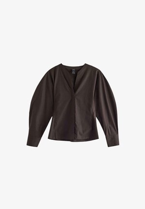 Lindex, LINDEX V-NECK BLOUSE LINDEX - Bluse - dark brown