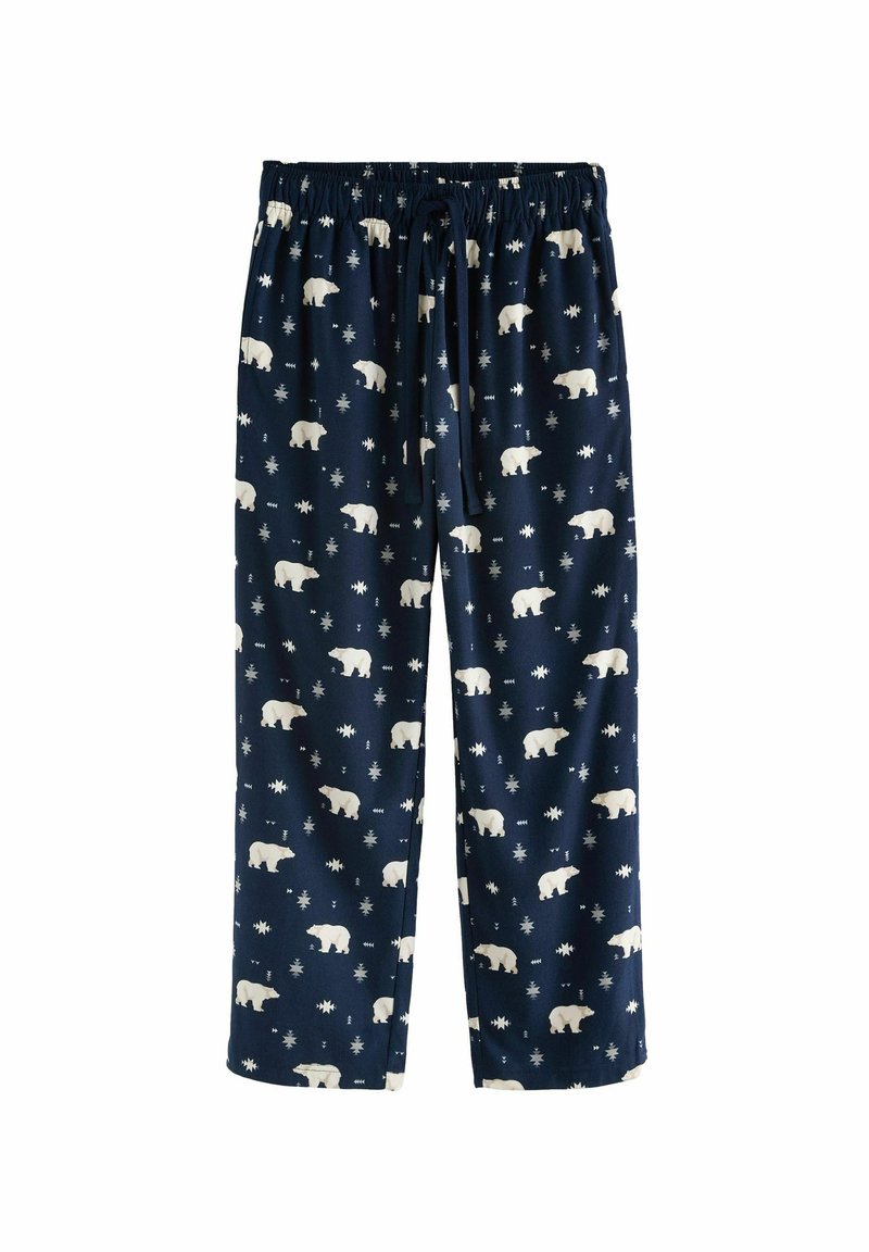 Next CHRISTMAS COSY - REGULAR FIT - Pizsama alsók - navy blue polar bear