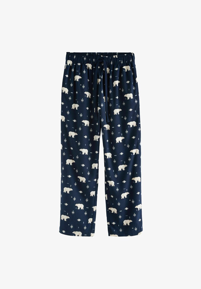 Next CHRISTMAS COSY - REGULAR FIT - Pyžamové nohavice - navy blue polar bear