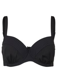 Scollo in pizzo con coppe integrate e fodera interna per un supporto extra. Spalline regolabili e chiusura posteriore. Materiale morbido e confortevole.