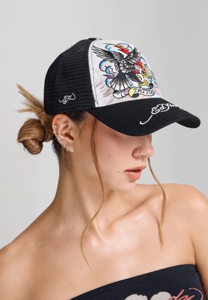 Ed Hardy, UNISEX TATTOO EAGLE GRAPHIC 5 PANEL - Pet - white