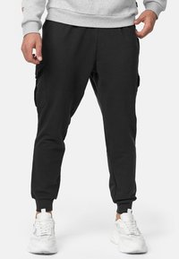 INDICODE JEANS - BENDNER - Cargobukser - black Miniaturebillede 1